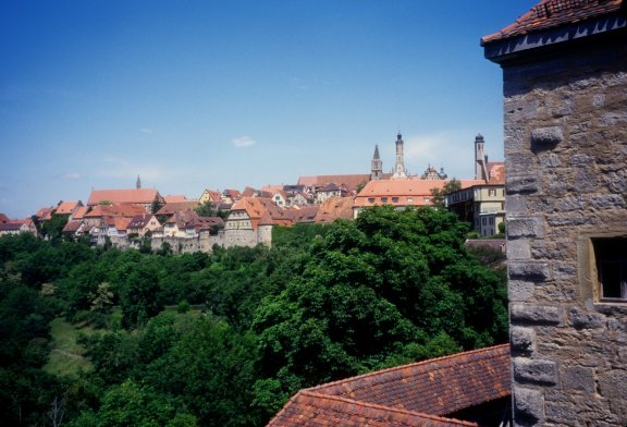 Rothenburg wall and town