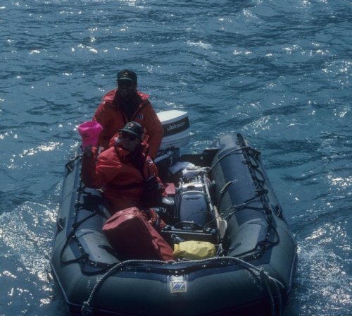 rangers in a raft