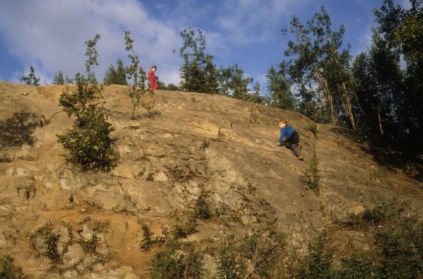 Katherine & Sally climbing