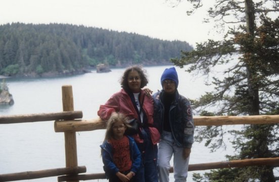 family at Halibut Cove