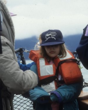 Katherine on the boat