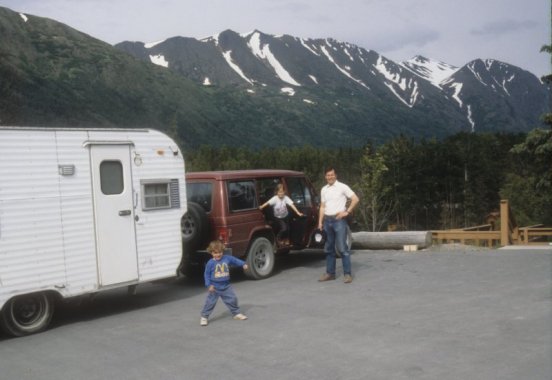 family and trailer