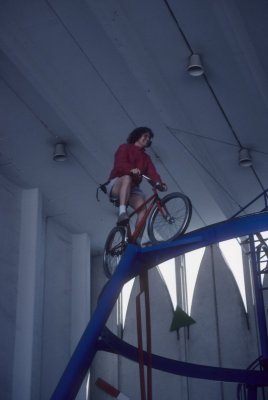 Kathy on bike