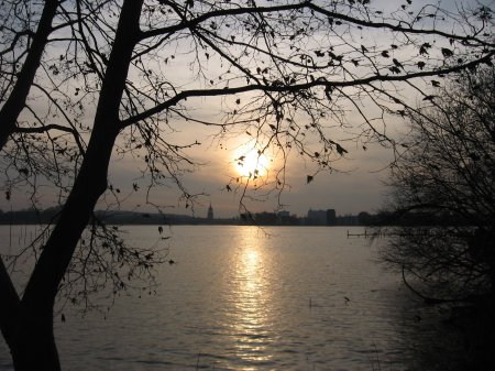 sunset at Potsdam