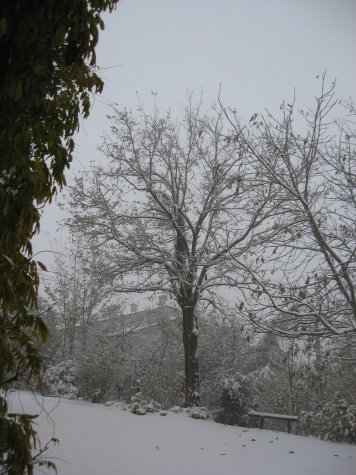 snow above Vicenza