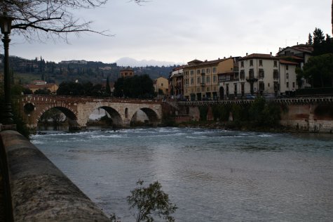 Ponte Pietra over Adige River
