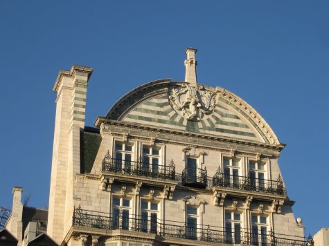 ornate top of building