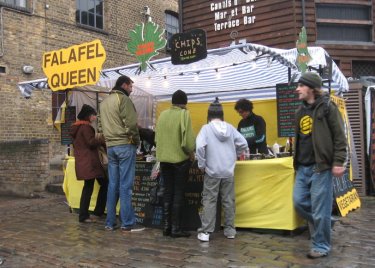 Falafel Queen in Camden Market
