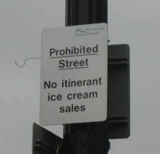 sign in Greenwich