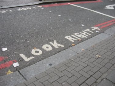 caution for pedestrians