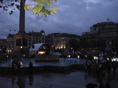 Trafalgar Square and happening