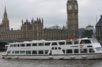 tour boat on the Thames