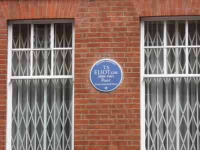 TS Eliot blue plaque