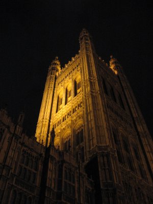 Victoria Tower at night