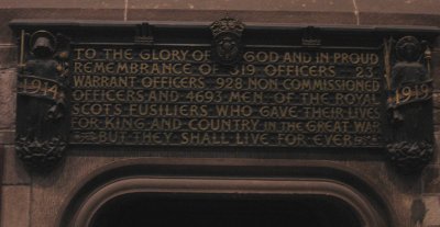 memorial in St. Giles