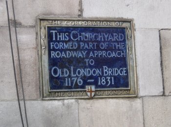 Sign for old London Bridge