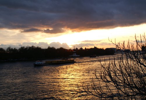 sunset from Chelsea Bridge