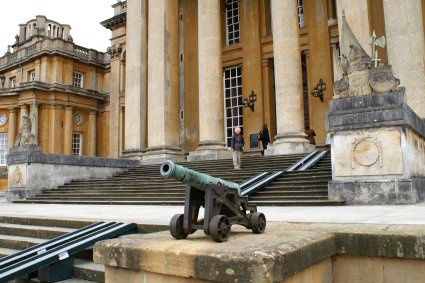 cannon at front of castle