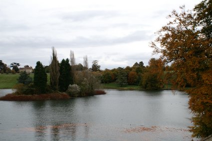 pond on castle grounds