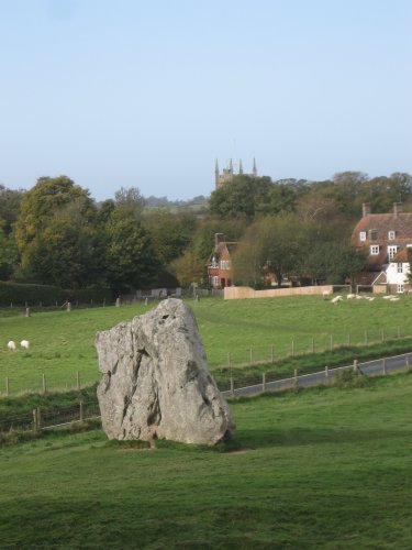 Avebury stone and village