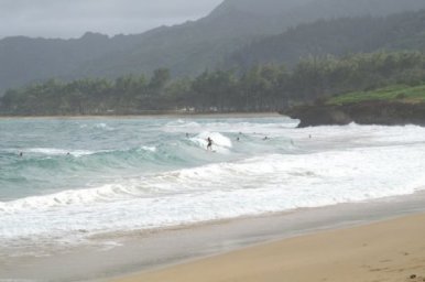Surfing scenery