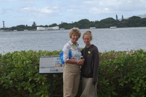 Ellen & Carey at Pearl Harbor