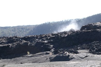 Steam at Kilauea Iki