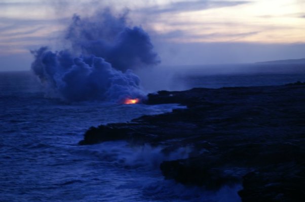 Lava and sea