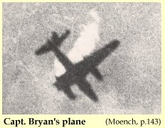 Bryan's plane in flames