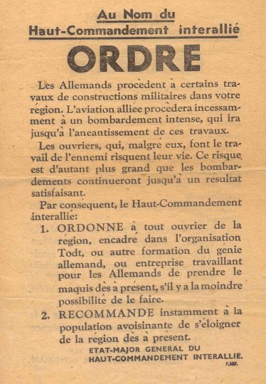 French leaflet