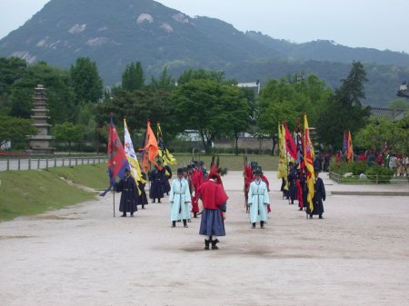 preparing for ceremony