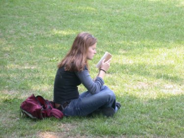 reading in the park