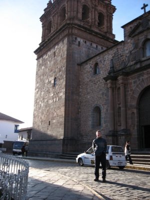 Santo Domingo tower with tourist