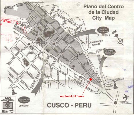 Map of Cusco