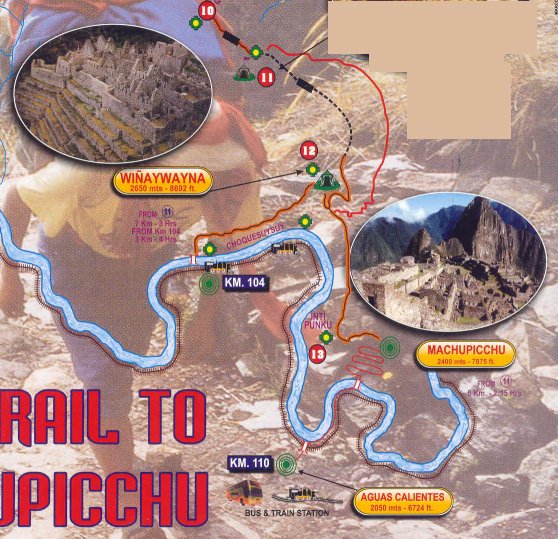Inka Trail detail map
