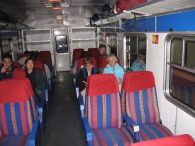 Backpacker's train car