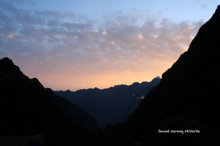 Sunrise on Inka Trail