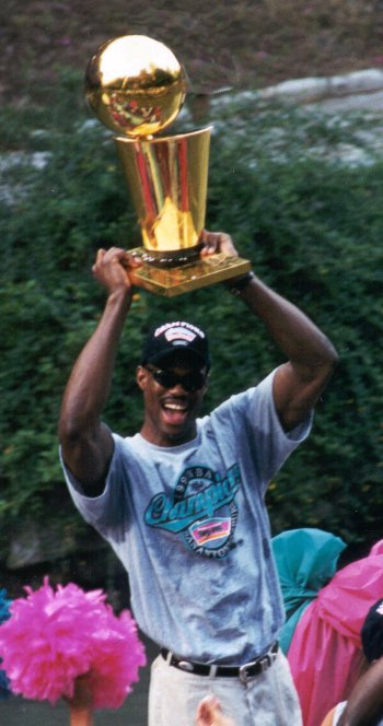 David Robinson and NBA Trophy