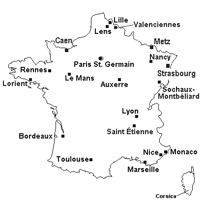 Soccer Geography-France Ligue 1